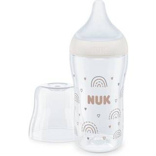 NUK Perfect Match sutteflaske regnbue med temperaturkontrol, fra 3 måneder, 260 ml