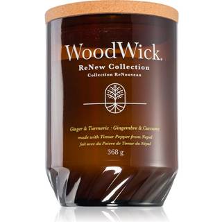 Woodwick Renew Ginger & Tumeric duftlys Trævæge 368 g - 368 g