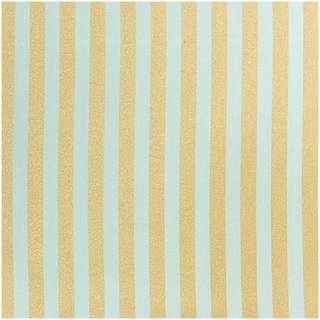 Stoff Streifen mint-gold 140cm - Mint, Gold