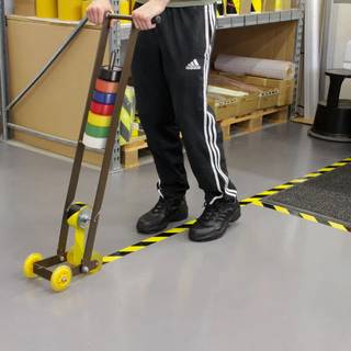 Gulvmarkeringstape applikator til påføring af gulvtape APPLICATOR