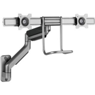 Gembird Adjustable wall 2-display mounting arm