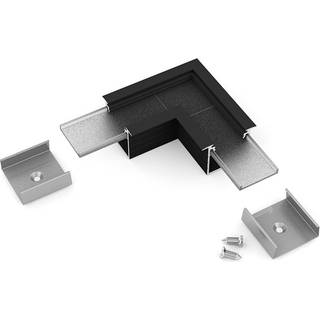 Profilsamler LINEA-IN20 90DEG - Sort anodiseret