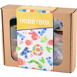 Hobby box pompom mix 150 pcs (På lager i varehus)