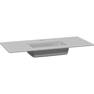 Scanbad Delta Ergo håndvask 100 cm porcelæn hvid