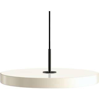 Asteria Plus Medium Pendel Pearl White m/ Messingtop - Umage