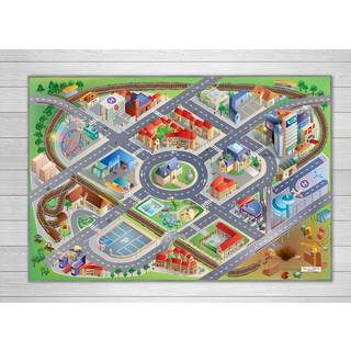 Legetæppe med bilbane - Storbyen