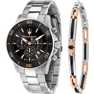 Maserati Competizione Set R8873600001 - Herre - 43 mm - Analog - Quartz - Mineralglas