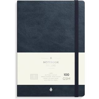 Burde Deluxe Notesbog | A5 | Linjeret | Blue