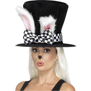 Alice im Wunderland Zylinder mit Kaninchen-Ohren
