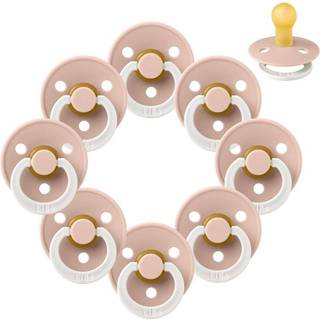 BIBS Rund Colour Sut - Sampak - 8 stk. - Str. 1 - GLOW - Blush