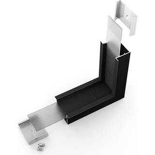 Profilsamler VARIO30-07 90DEG - op / ned, sort anodiseret