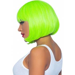 Leg Avenue Short Bob Wig 30cm Neon Green
