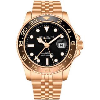 Stührling Swiss Aquadiver GMT 3968.5 - Herre - 42 mm - Analog - Quartz - Mineralglas