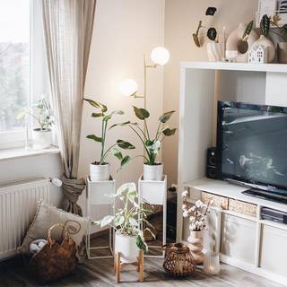 Smart gulvlampe guld med mat glas inkl. 2 Wifi P45 - Pallon