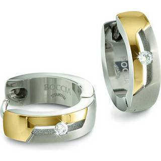 Boccia 05045-04 Damen-Creolen Titan mit Diamanten bicolor