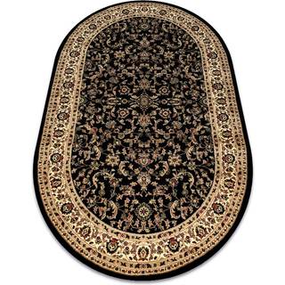 Tæppe ROYAL ADR oval design 1745 sort 200x290 cm
