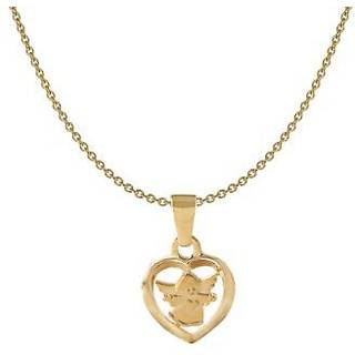 Acalee 50-1012 Kinder-Halskette mit Herzengel Gold 333 / 8K Kinderschmuck