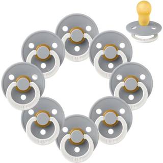 BIBS Rund Colour Sut - Sampak - 8 stk. - Str. 3 - GLOW - Cloud