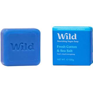 Wild Nourishing Vegan Soap Fresh Cotton & Sea Salt 100 g