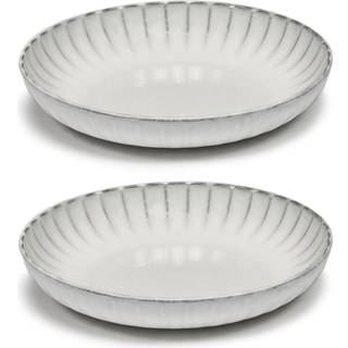 Serax Inku high tallerken M Ø21 cm 2 stk White