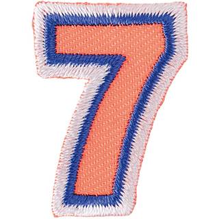 Patch Zahl zum Aufbügeln