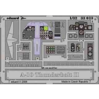 A-10 Thunderbolt II dashboard f��r Trumpeter-Bausatz