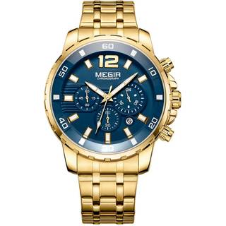 Megir Optic 2068G-02 - Herre - 45 mm - Analog - Quartz - Mineralglas