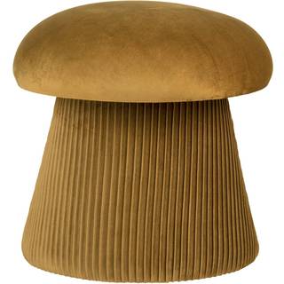 Hampton puf, velour, okker, Ø41 x 39 cm