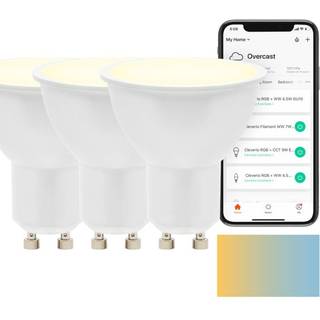 Cleverio Smart GU10 LED-pære 400 lm 3-pakke