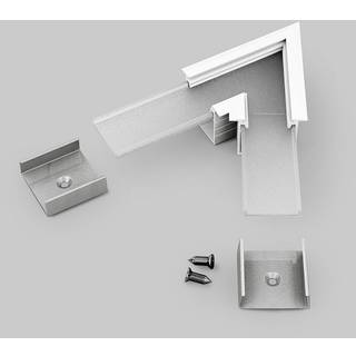 Vinkel til LED Profil LINEA-IN20 - 60° - Hvid