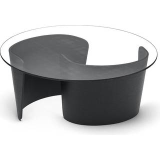 Sibast Furniture No 7 Lounge Sofabord Ø90 Høj Sort Eg/Glas
