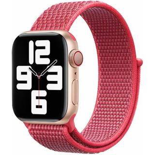 Apple Watch (42/44/SE/45/46/49mm) Lippa Nylonrem - Rød