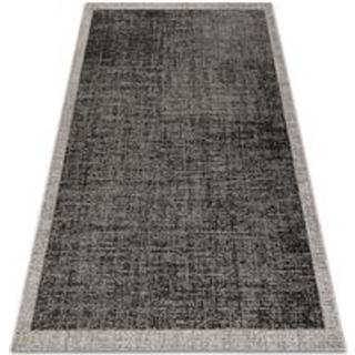 Sisaltæppe SISAL FLOORLUX 20401 Ramme sort / sølv 120x170 cm