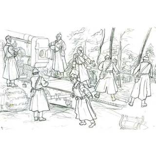 Soviet B-4 Artillery Crew