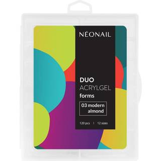 NEONAIL Duo Acrylgel Forms skabeloner til negle type 03 Modern Almond 120 stk. - 120 stk.