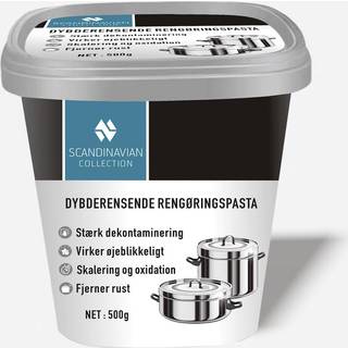 Dybderensende rengøringspasta til gryder, pander, kogeplader mm.