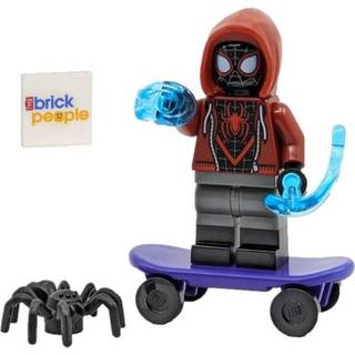 Lego Superhelte Spider-Man: Miles Morales Minifigure med skateboard og webspr?ngninger