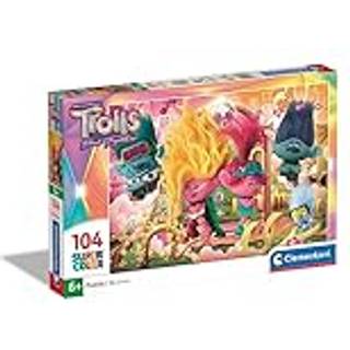 Clementoni Super Color Trolls Puslespil 104 Brikker