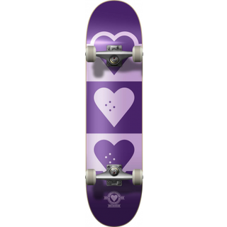 Heart Supply Quadron Logo Komplet Skateboard (Lilla)