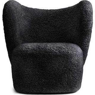 NORR11 Little Big Lænestol Swivel Sheepskin Black 01