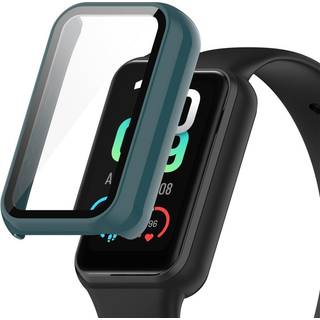 Amazfit Band 7 Hård Plast Case m. Indbygget Skærmbeskyttelse - Mørkeblå