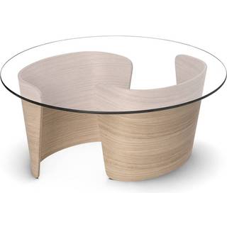 Sibast Furniture No 7 Lounge Sofabord Ø90 Høj Hvid Olieret Eg/Glas