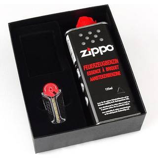 Zippo Original Gaveæske til Zippo Lighter med Benzin & Sten