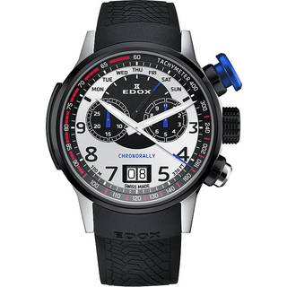 Edox Chronorally Limited Edition 38001-TINNBU-BN - Herre - 48 mm - Quartz - Safirglas