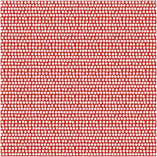 Stoff Punktelinie rot-weiß 50x140cm - Rot, Weiß