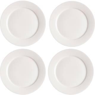Scandi Living Kalk tallerken 28 cm, 4 stk. hvid