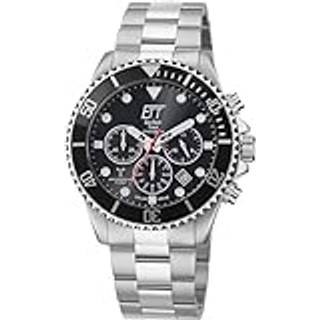 ETT Eco Tech Time EGS-11607-25M Funk-Solar Herren-Chronograph Watersports Schwarz