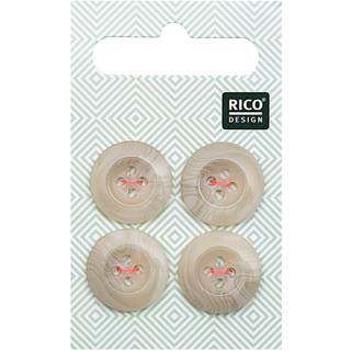 Knopf beige 1,7cm strukturiert - Beige