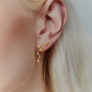 Maria Black Aster Ørering Single 22 kt. Forgyldt Sølv 100995YG - Dame - 925 Sterling Silver