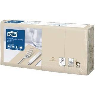 TORK Serviet 2-lag 33x33 1/8 Natur 10 x 200 stk Med miljøprint (477351)